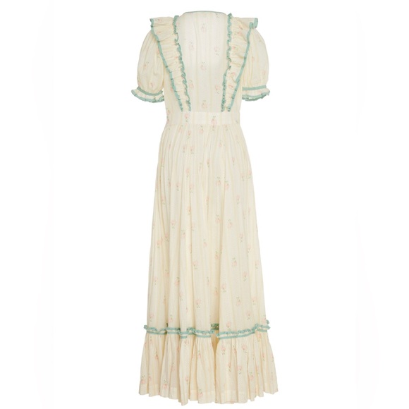 NEW Loveshackfancy Theo Dress Ruffled Cotton Maxi Cottage 4 Freepeople - Picture 6 of 14